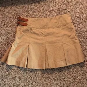 Ralph Lauren pleated khaki skirt